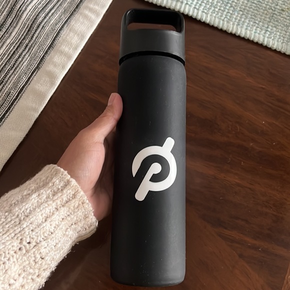 Pelotón Glass Water Bottle Black 16 oz Non-Slip - Picture 5 of 5